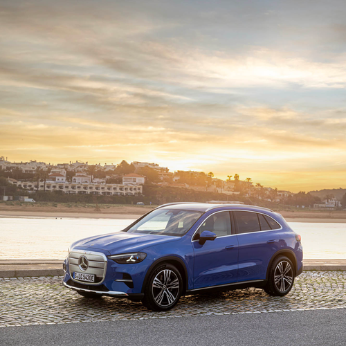 2026 Mercedes-Benz GLC EQ X254 Sheer Blue Front View