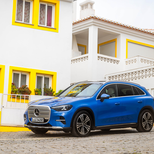 2026 Mercedes-Benz GLC EQ X254 Sheer Blue Front View