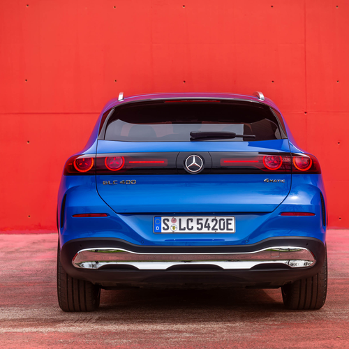 2026 Mercedes-Benz GLC EQ X254 Sheer Blue Rear View