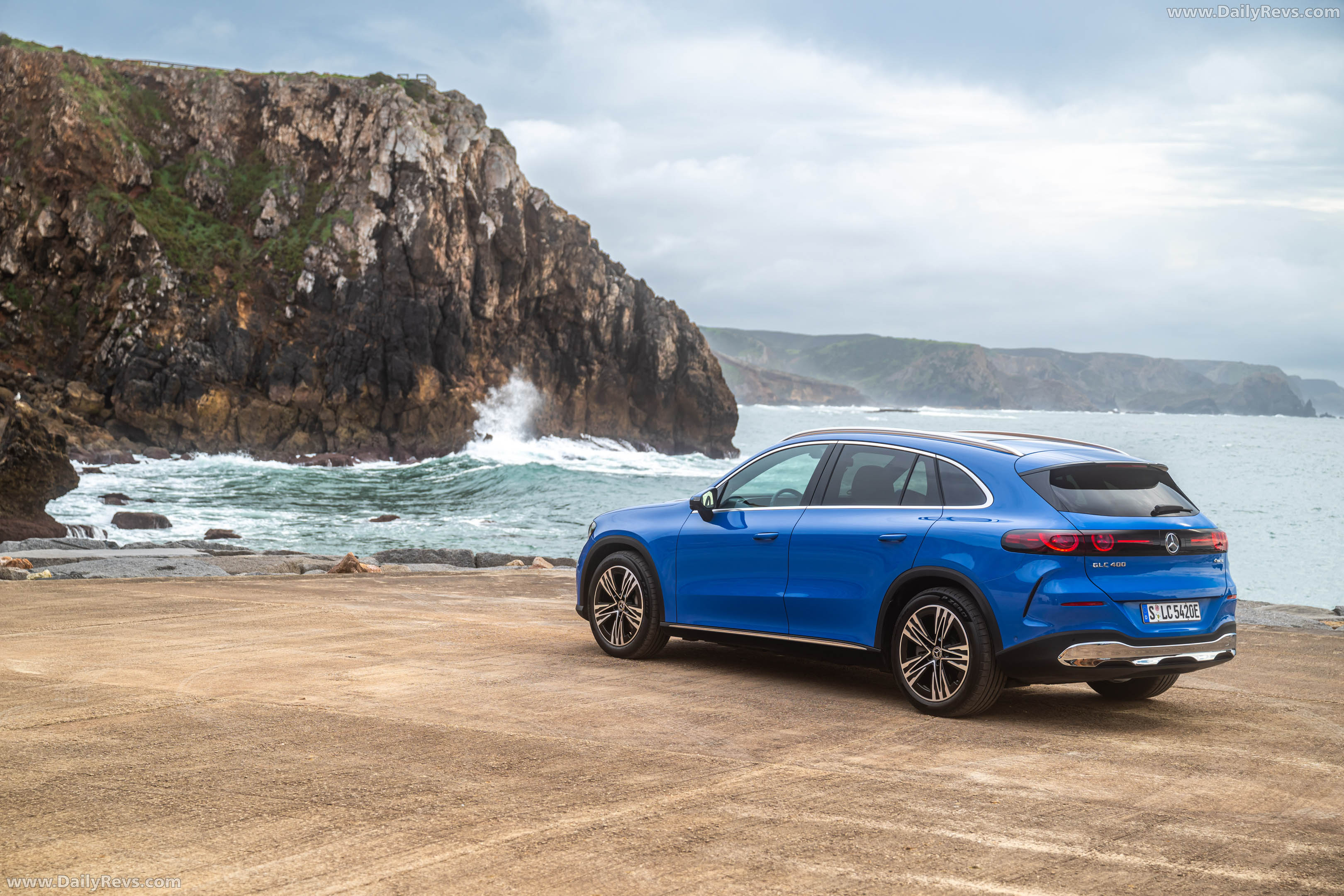 2026 Mercedes-Benz GLC EQ X254 Sheer Blue Rear View