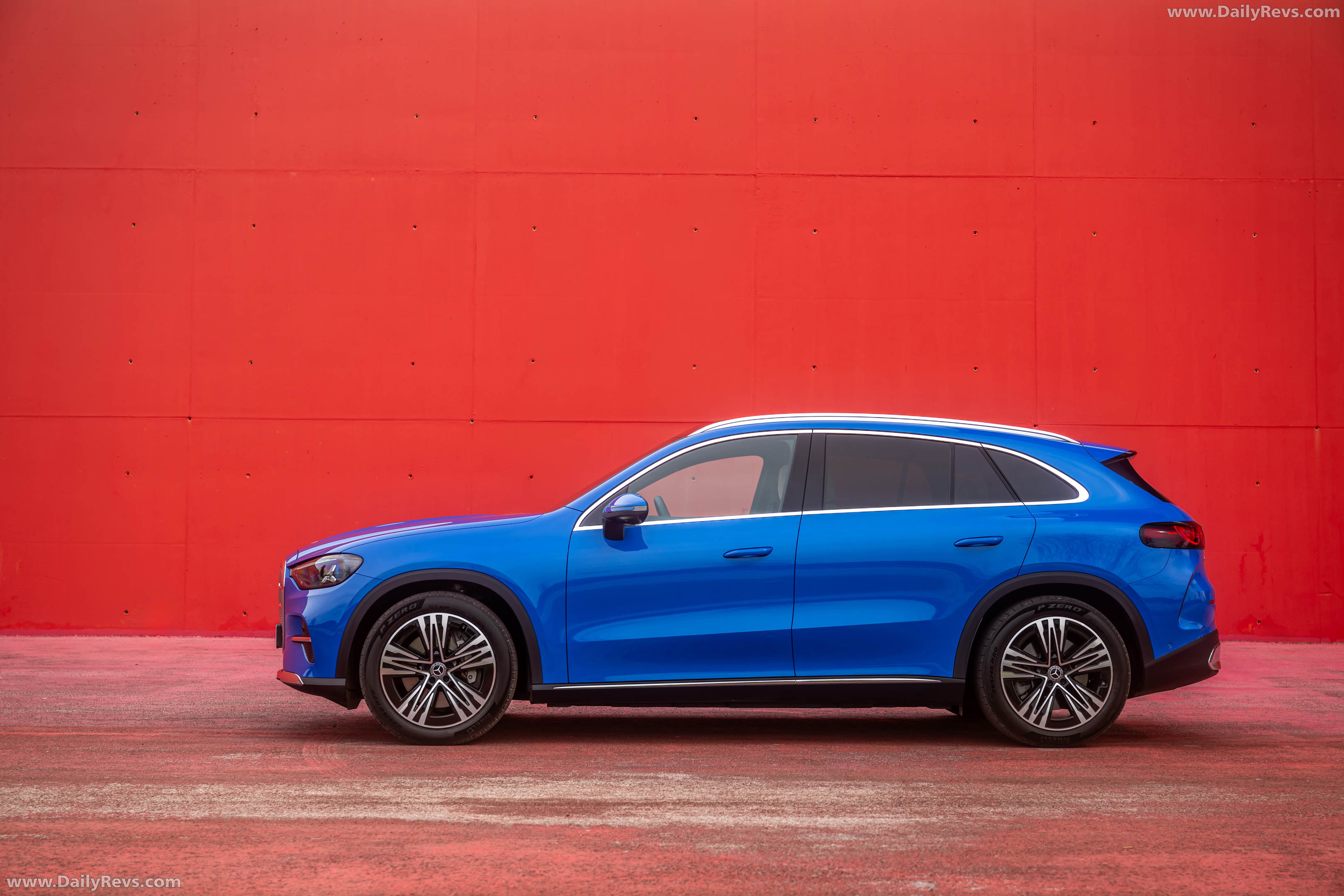 2026 Mercedes-Benz GLC EQ X254 Sheer Blue Side View