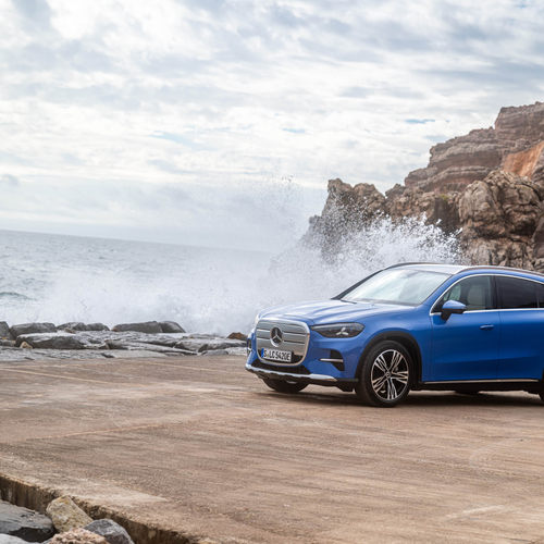 2026 Mercedes-Benz GLC EQ X254 Sheer Blue Side View