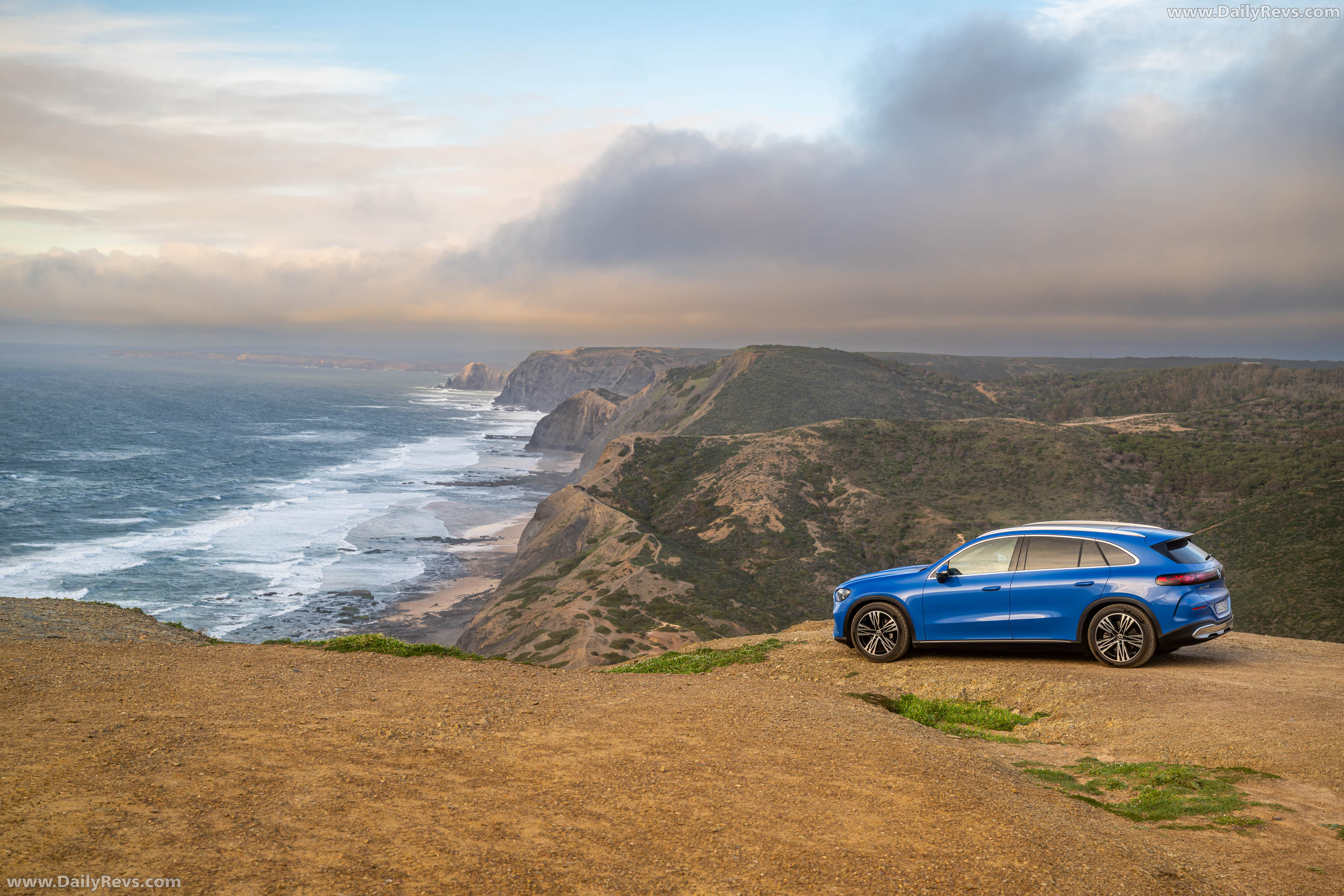 2026 Mercedes-Benz GLC EQ X254 Sheer Blue Side View