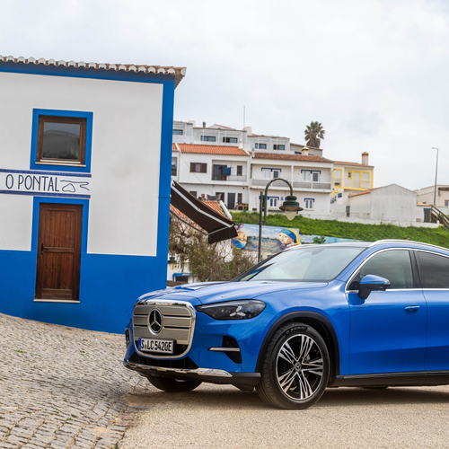 2026 Mercedes-Benz GLC EQ X254 Sheer Blue Side View