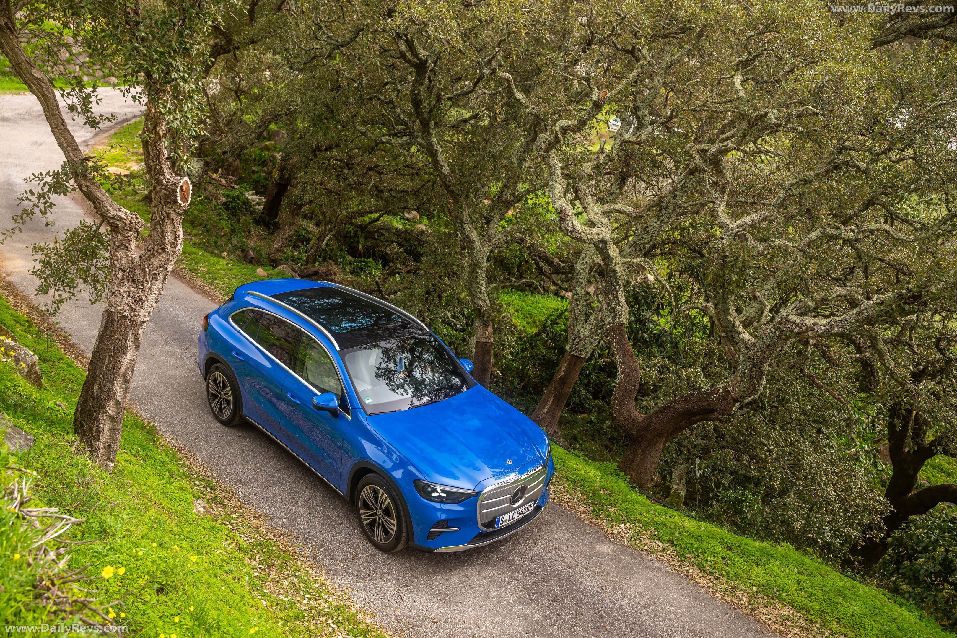 2026 Mercedes-Benz GLC EQ X254 Sheer Blue Top View