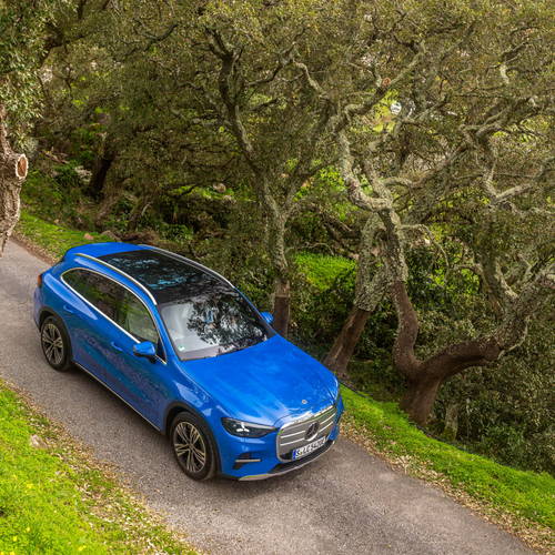 2026 Mercedes-Benz GLC EQ X254 Sheer Blue Top View