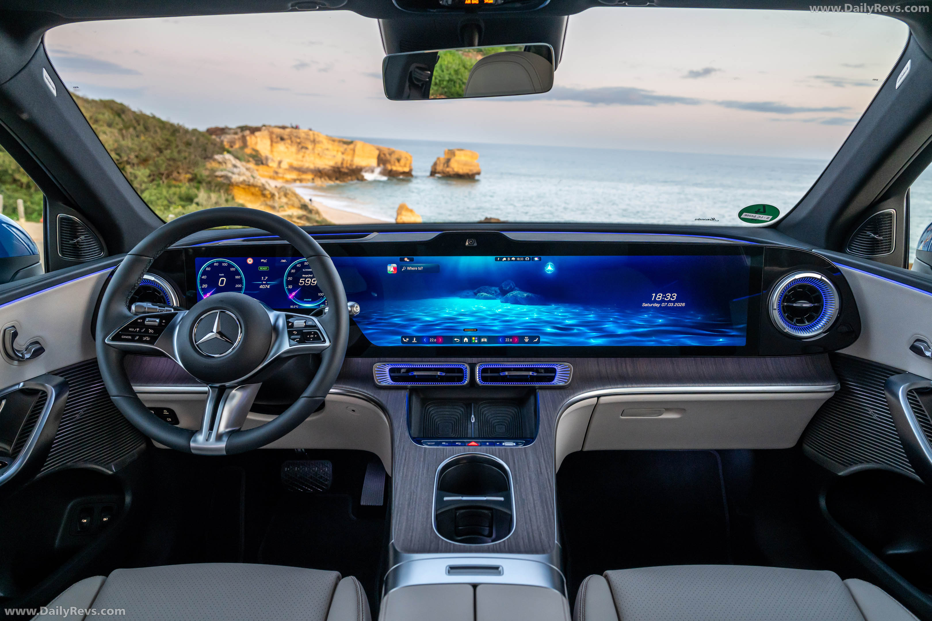 2026 Mercedes-Benz GLC EQ X254 Sheer Blue Interior