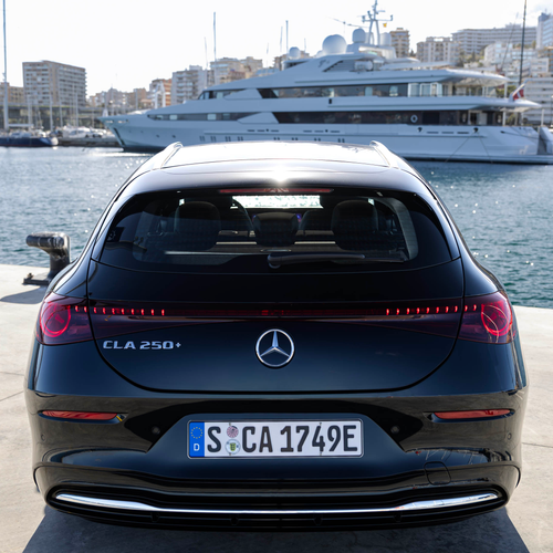 2026 Mercedes-Benz CLA 250 Plus Shooting Brake X118 Cosmic Black Rear View
