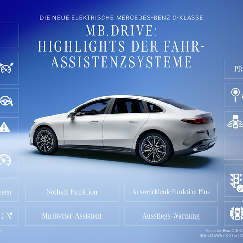 2027 Mercedes-Benz C-Class Electric W206 Sketches