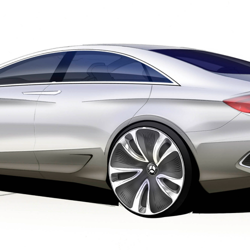 2010 Mercedes-Benz F800 Style Concept Sketches