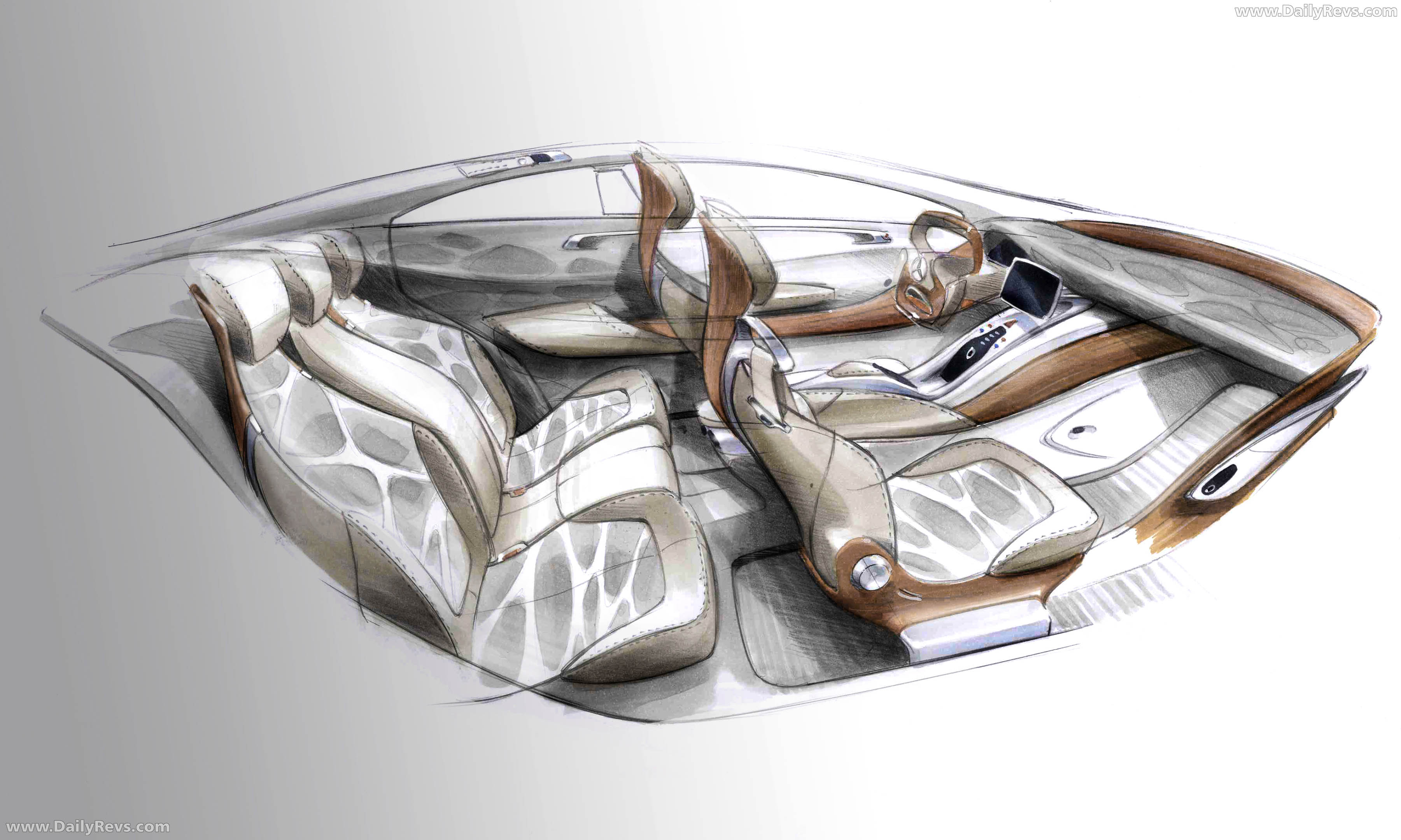 2010 Mercedes-Benz F800 Style Concept Sketches