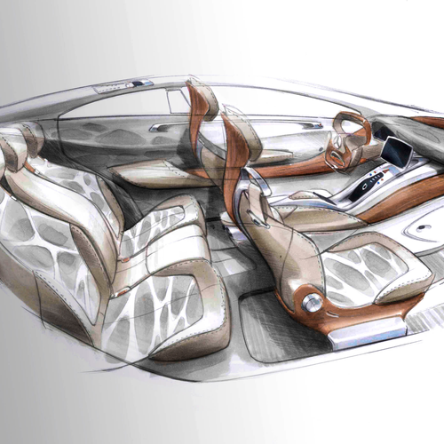 2010 Mercedes-Benz F800 Style Concept Sketches