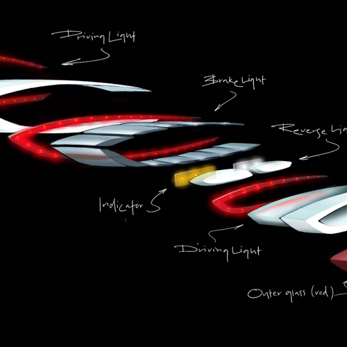 2010 Mercedes-Benz F800 Style Concept Sketches