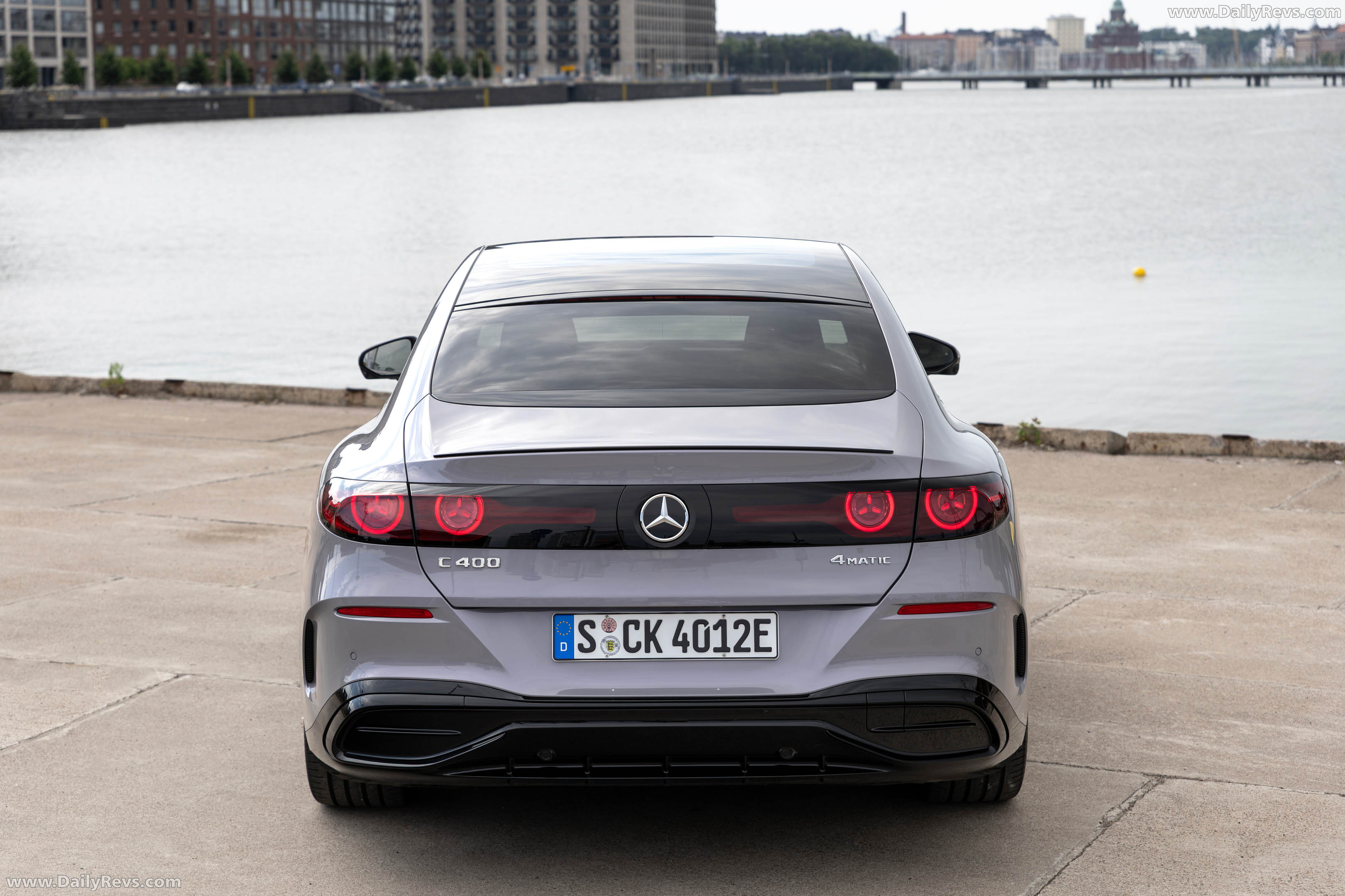 2027 Mercedes-Benz C 400 Electric W540 Miami Silver Rear View