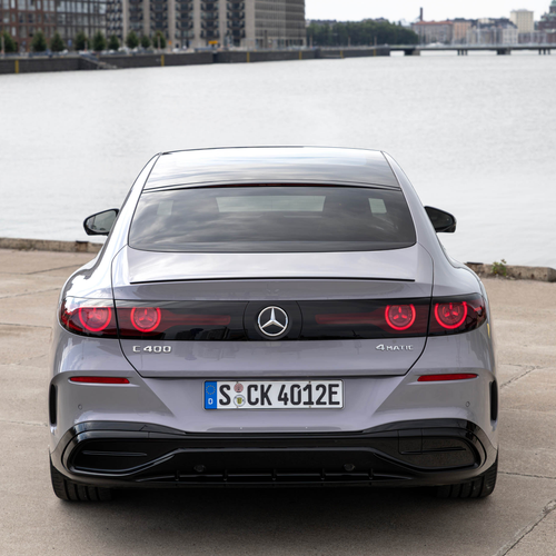 2027 Mercedes-Benz C 400 Electric W540 Miami Silver Rear View