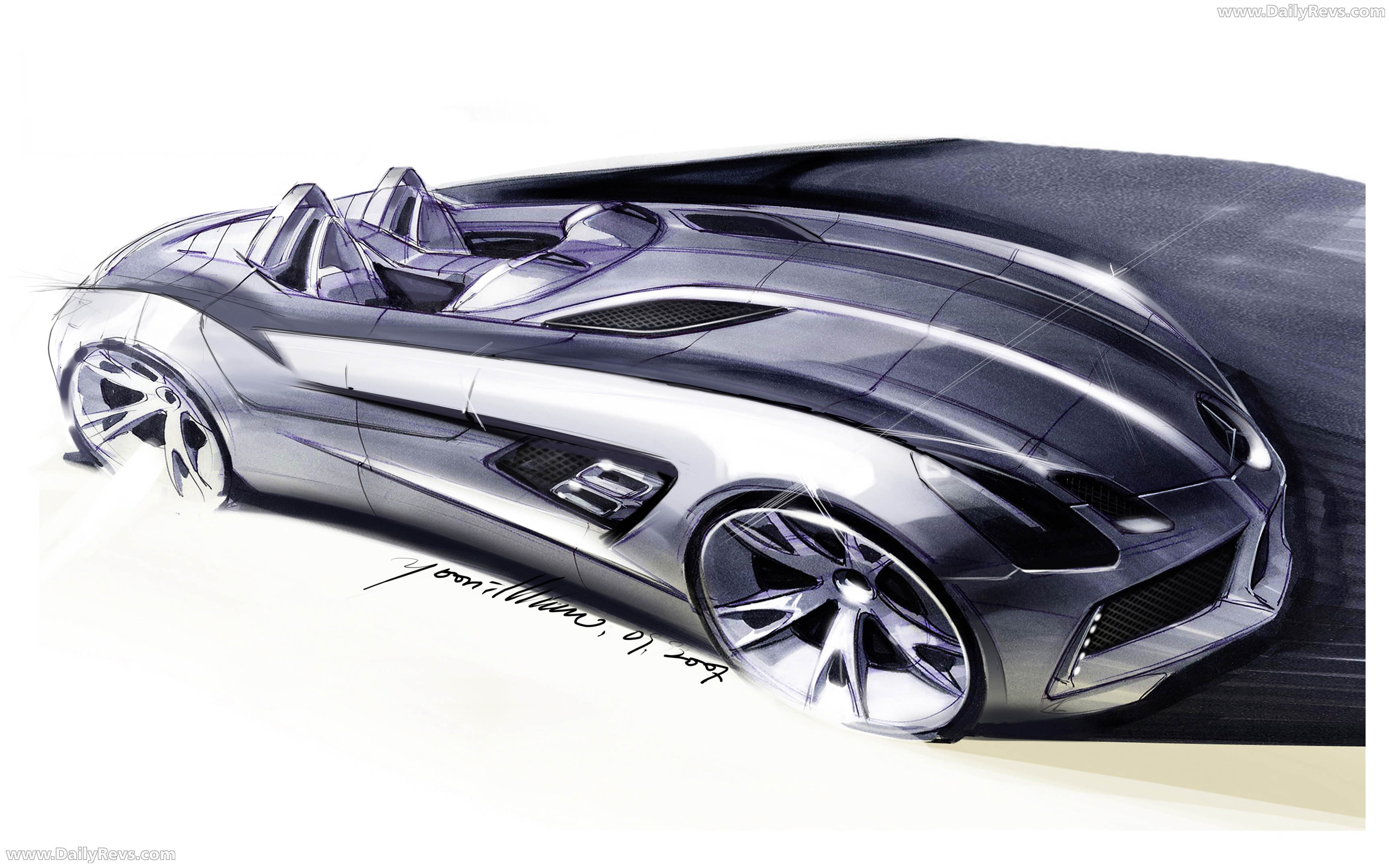 2009 Mercedes-Benz SLR Stirling Moss Z199 Sketches