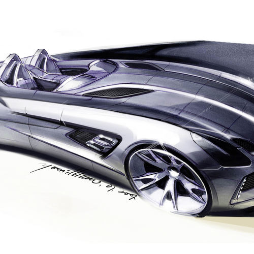 2009 Mercedes-Benz SLR Stirling Moss Z199 Sketches