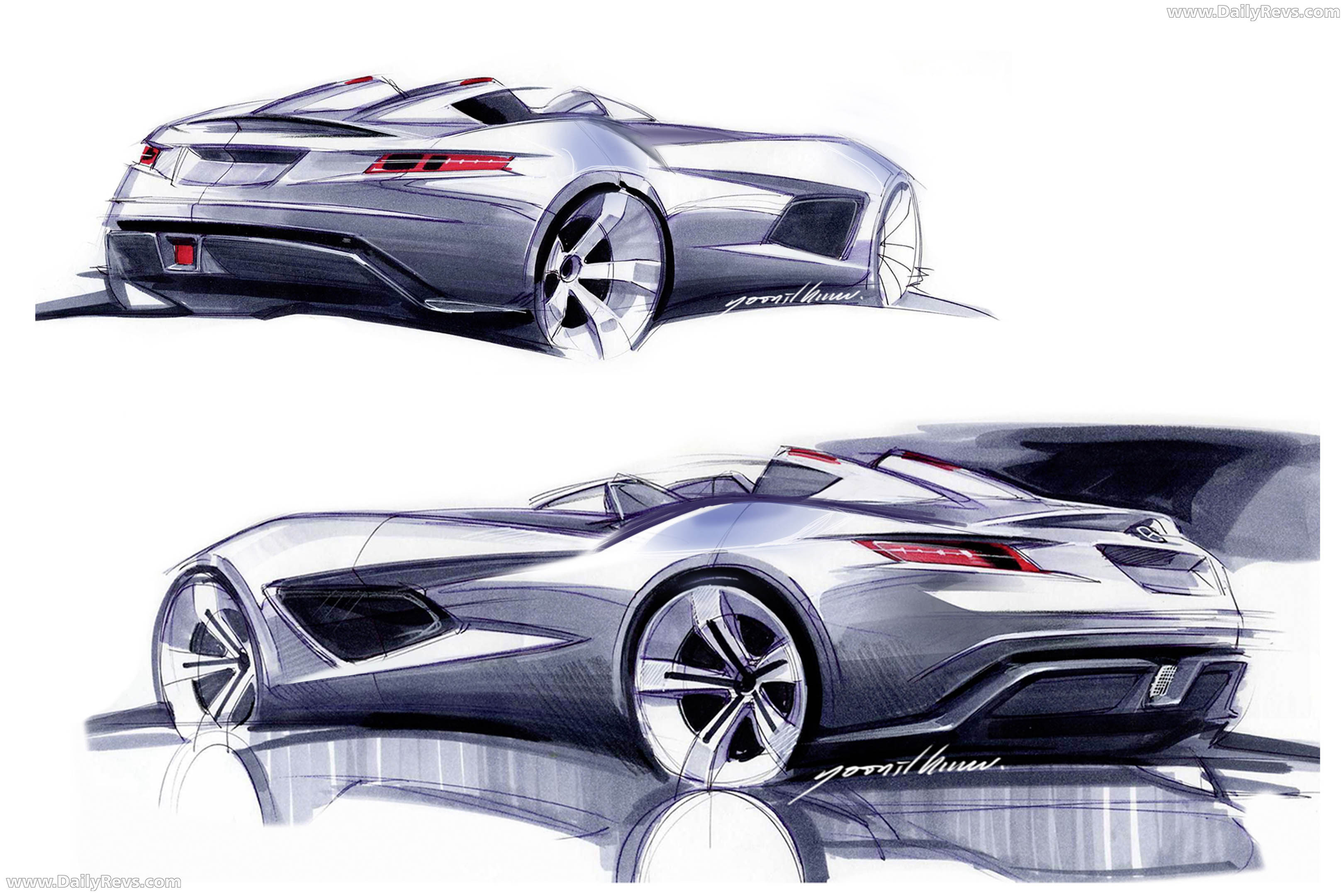 2009 Mercedes-Benz SLR Stirling Moss Z199 Sketches