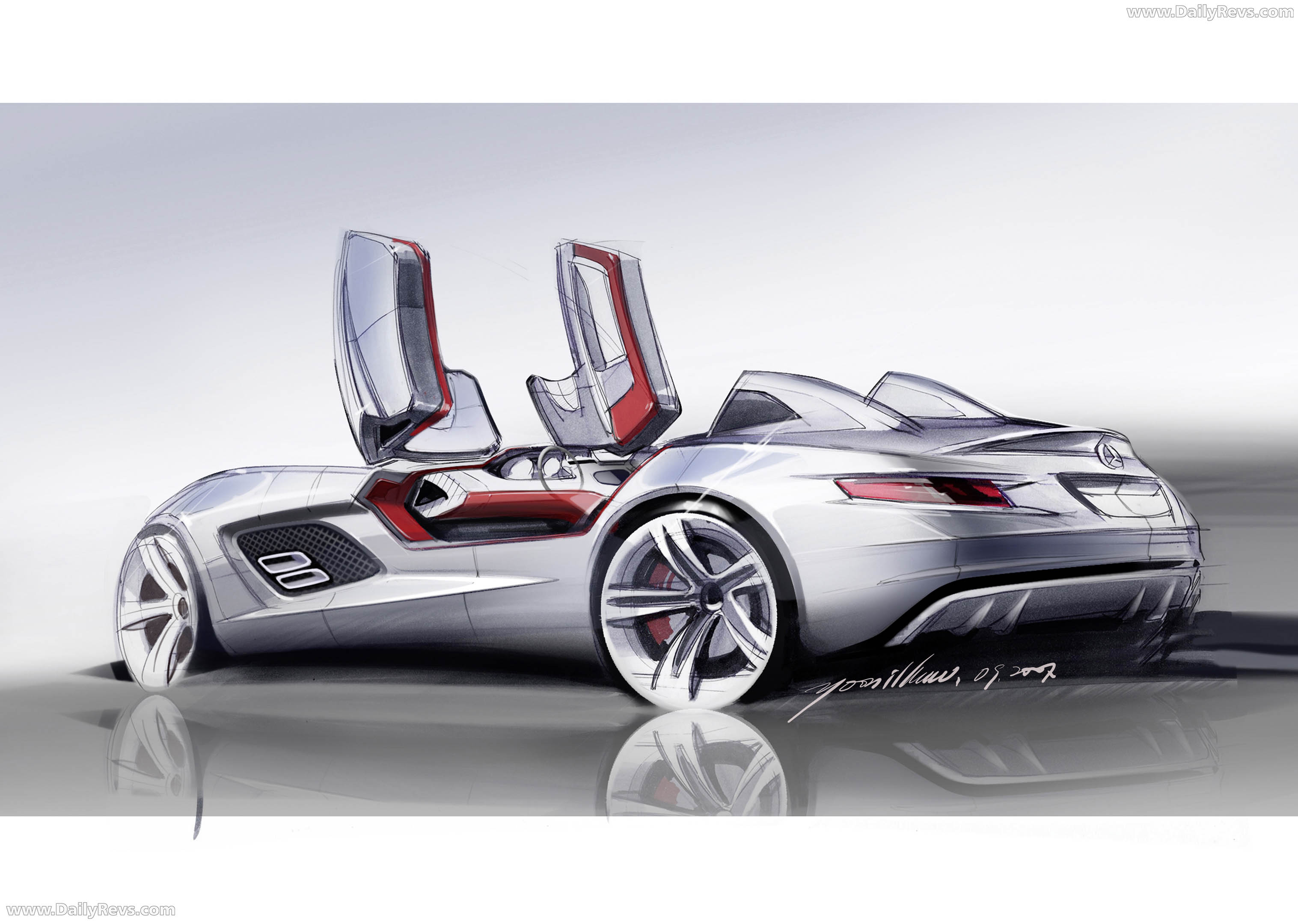 2009 Mercedes-Benz SLR Stirling Moss Z199 Sketches