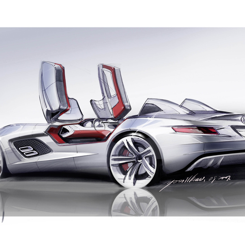 2009 Mercedes-Benz SLR Stirling Moss Z199 Sketches