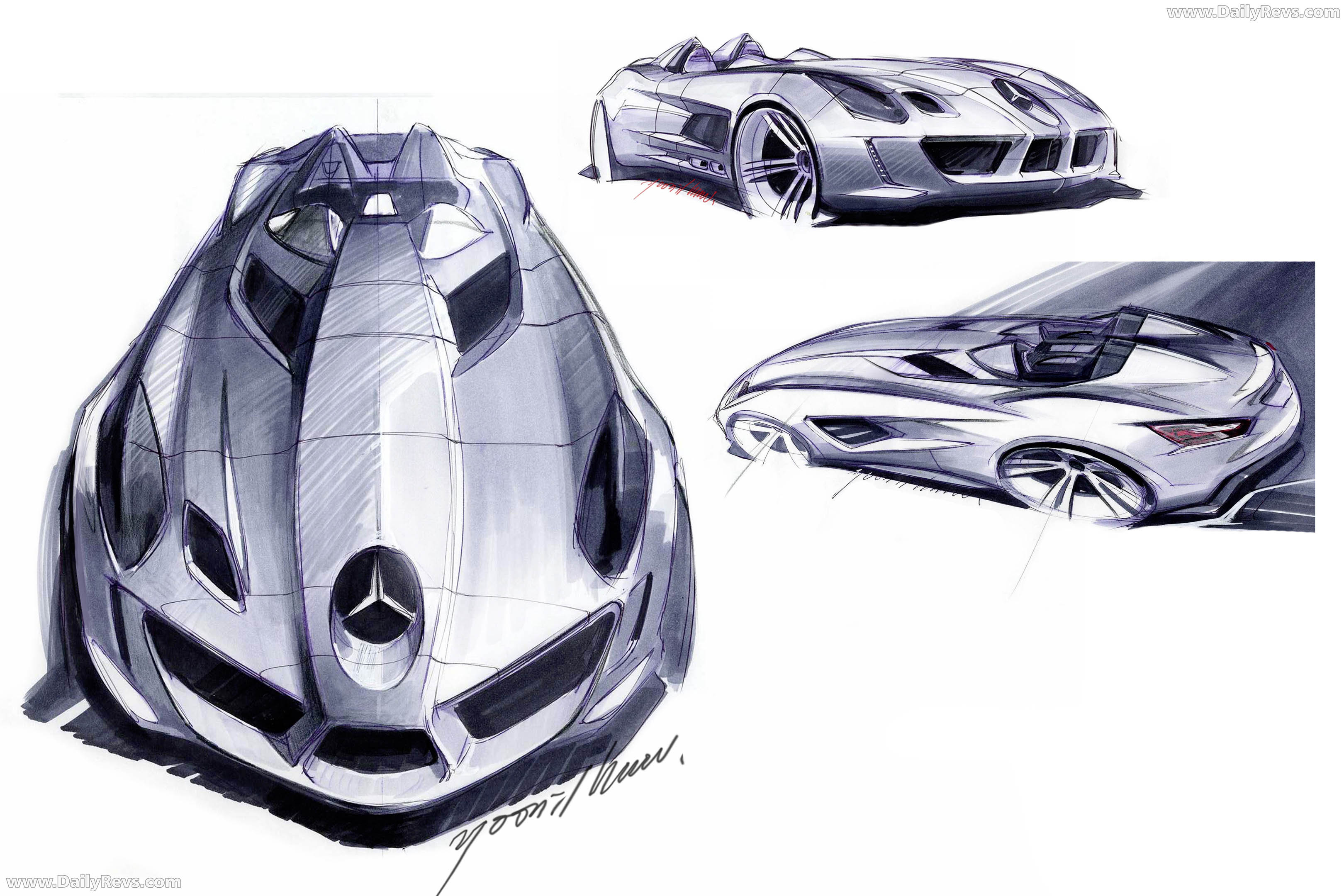 2009 Mercedes-Benz SLR Stirling Moss Z199 Sketches