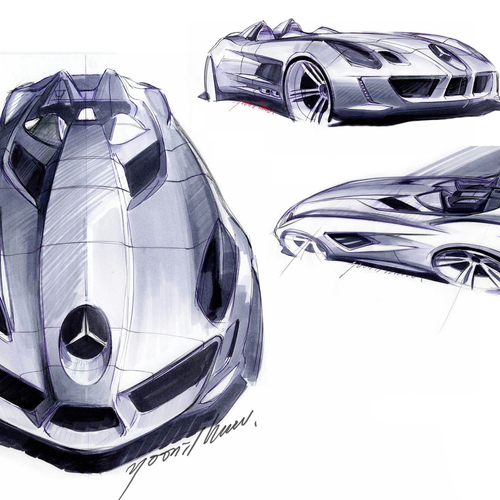 2009 Mercedes-Benz SLR Stirling Moss Z199 Sketches