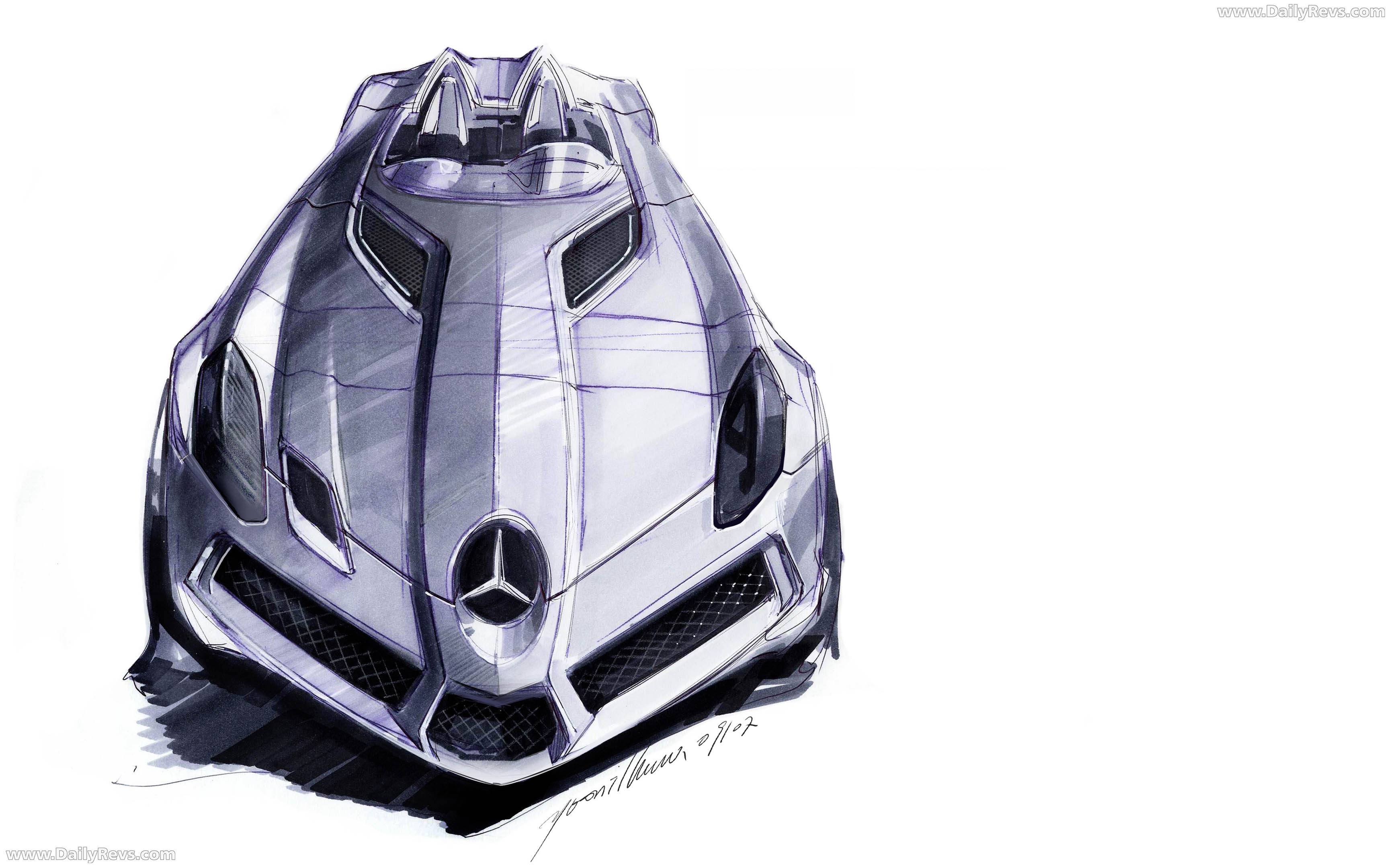 2009 Mercedes-Benz SLR Stirling Moss Z199 Sketches