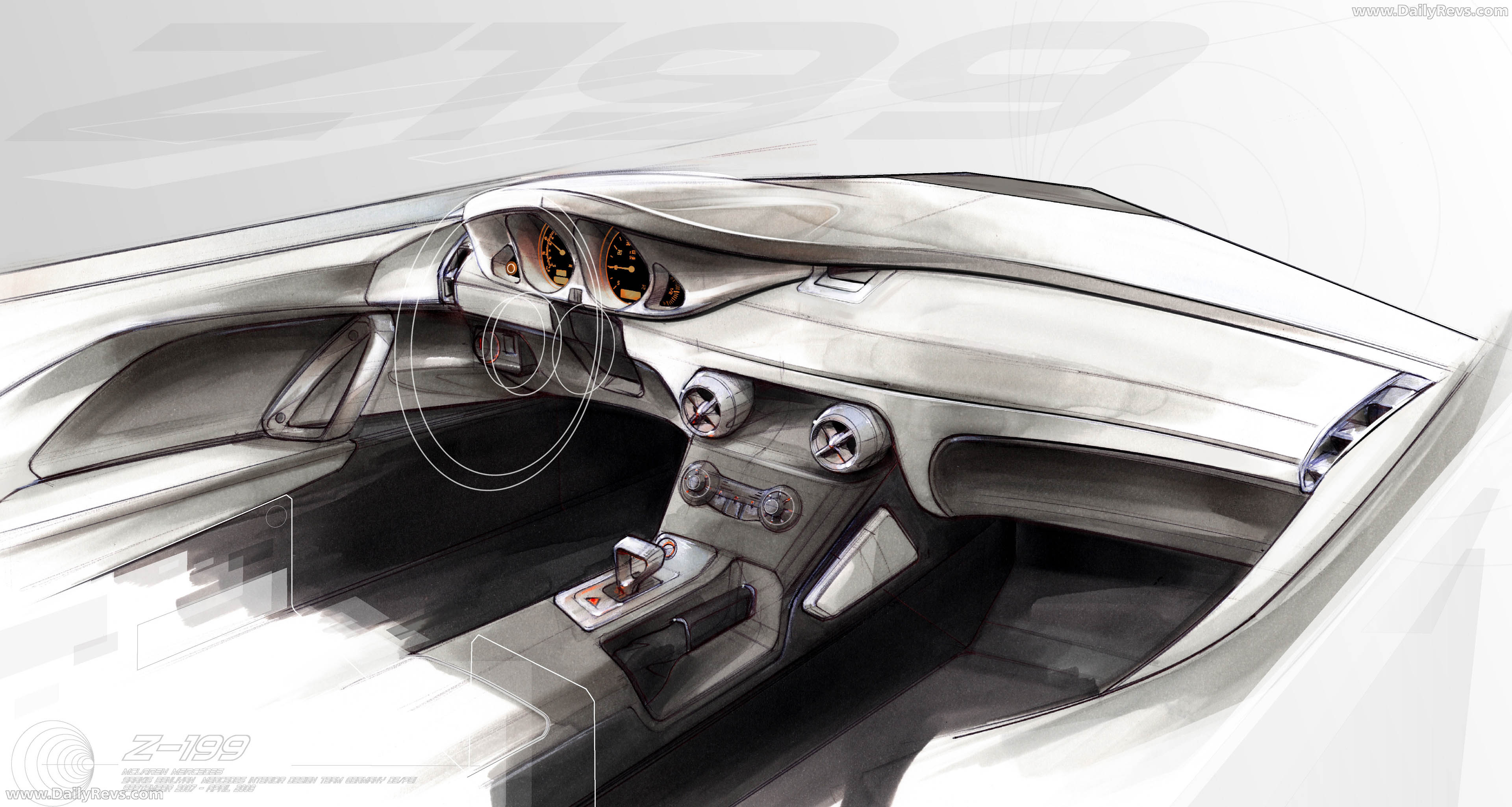 2009 Mercedes-Benz SLR Stirling Moss Z199 Sketches