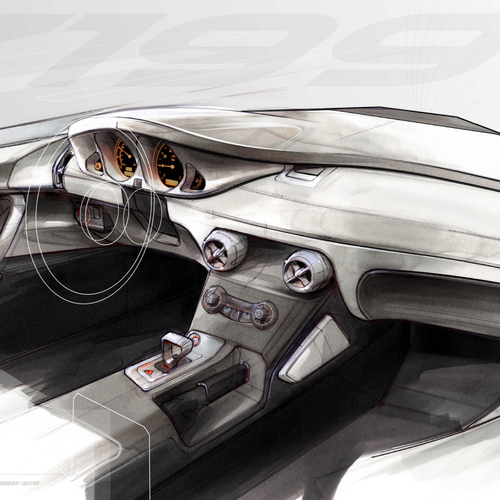 2009 Mercedes-Benz SLR Stirling Moss Z199 Sketches
