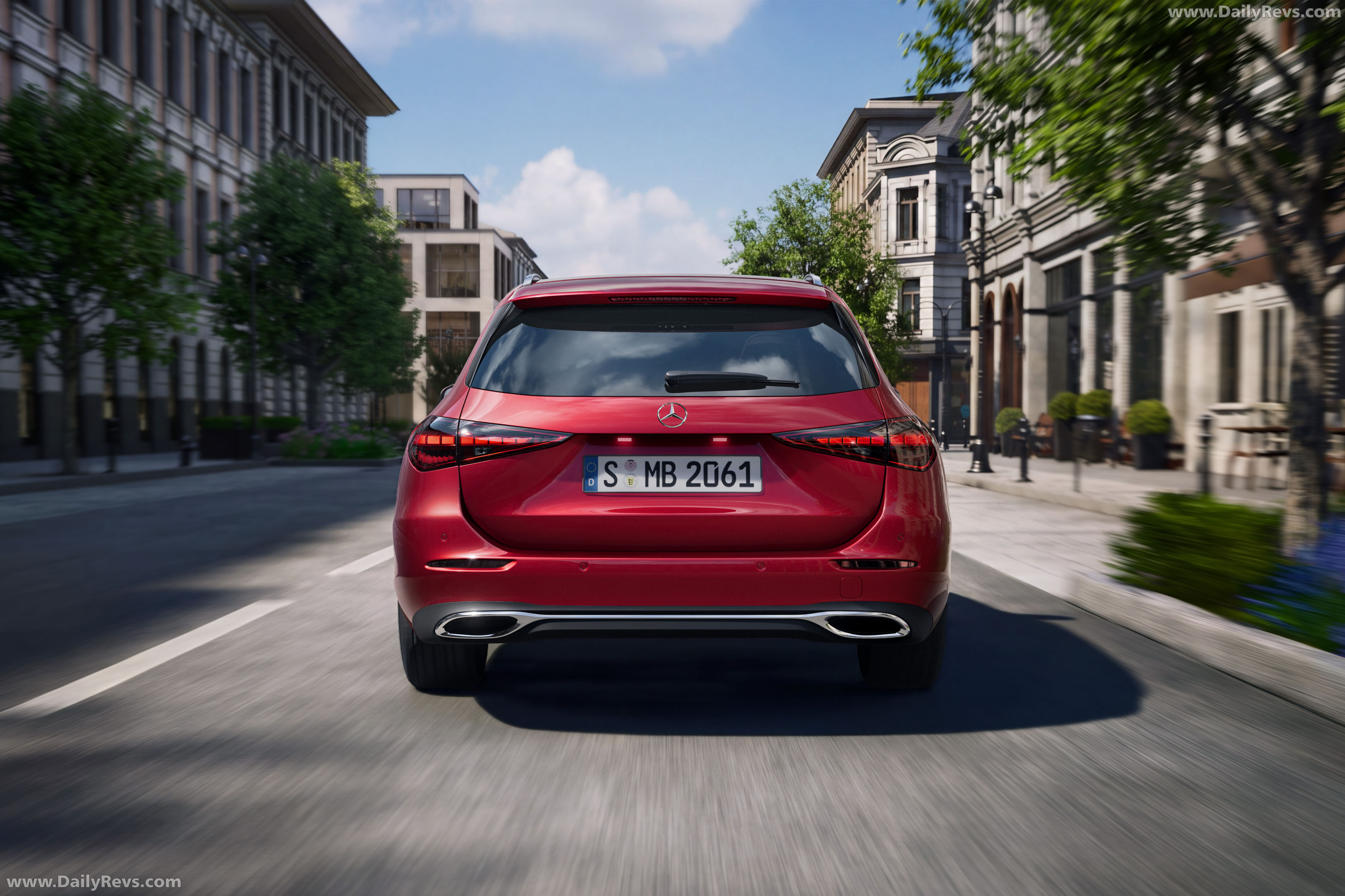 2027 Mercedes-Benz C-Class Estate S206 Rear View