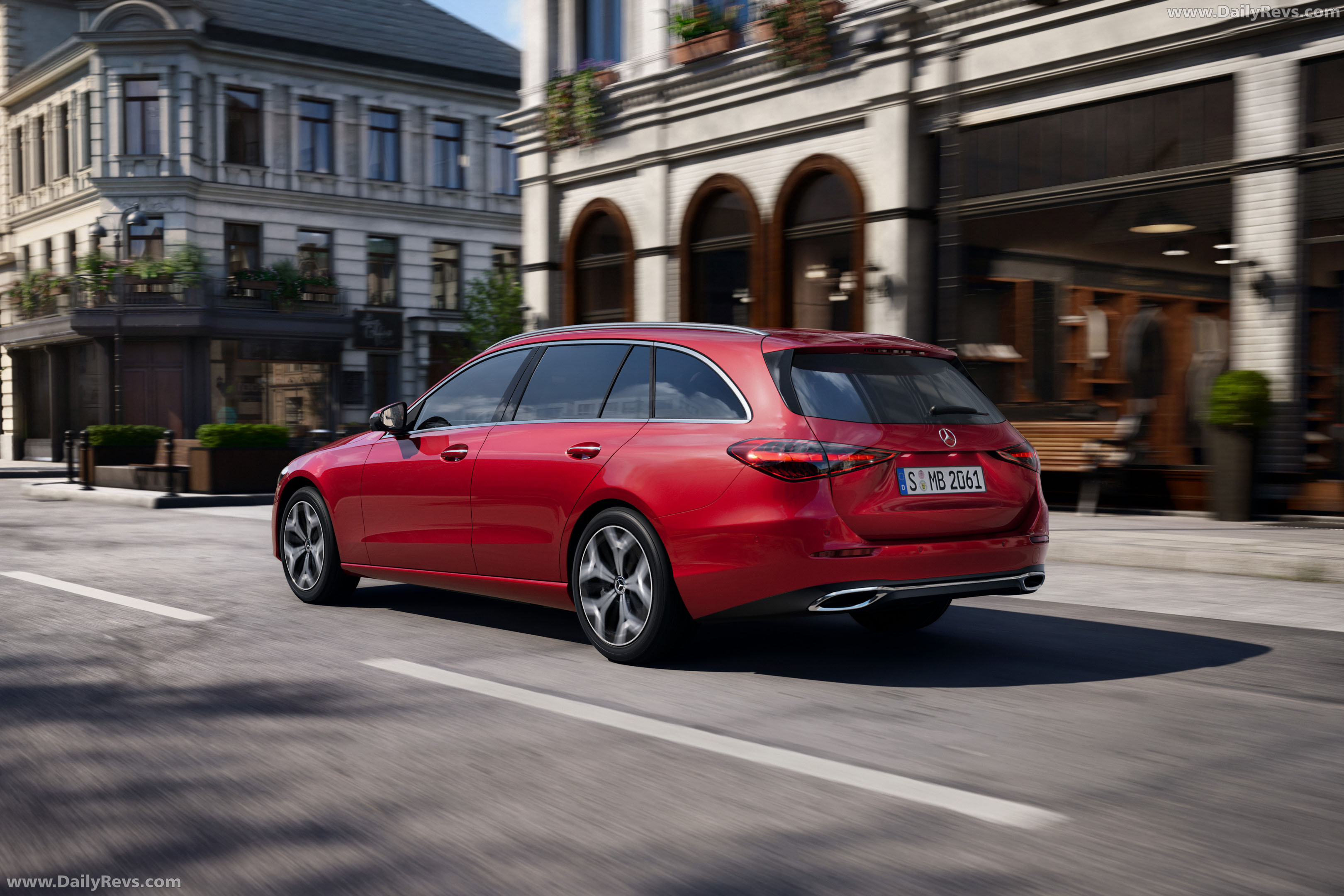 2027 Mercedes-Benz C-Class Estate S206 Rear View