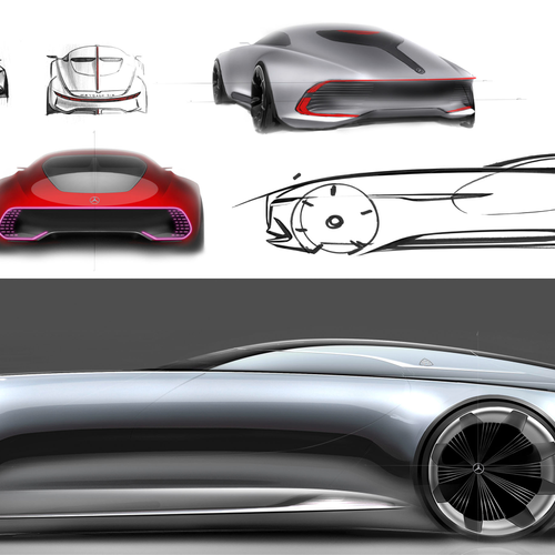 2016 Mercedes-Maybach Vision 6 Concept Sketches