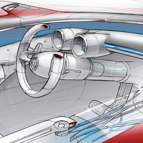 2016 Mercedes-Maybach Vision 6 Concept Sketches