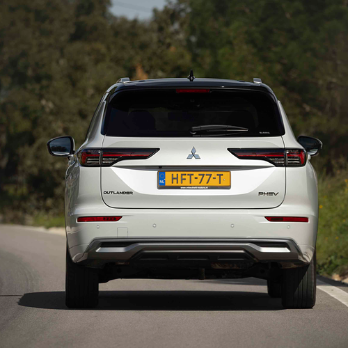 2025 Mitsubishi Outlander PHEV White Diamond Rear View