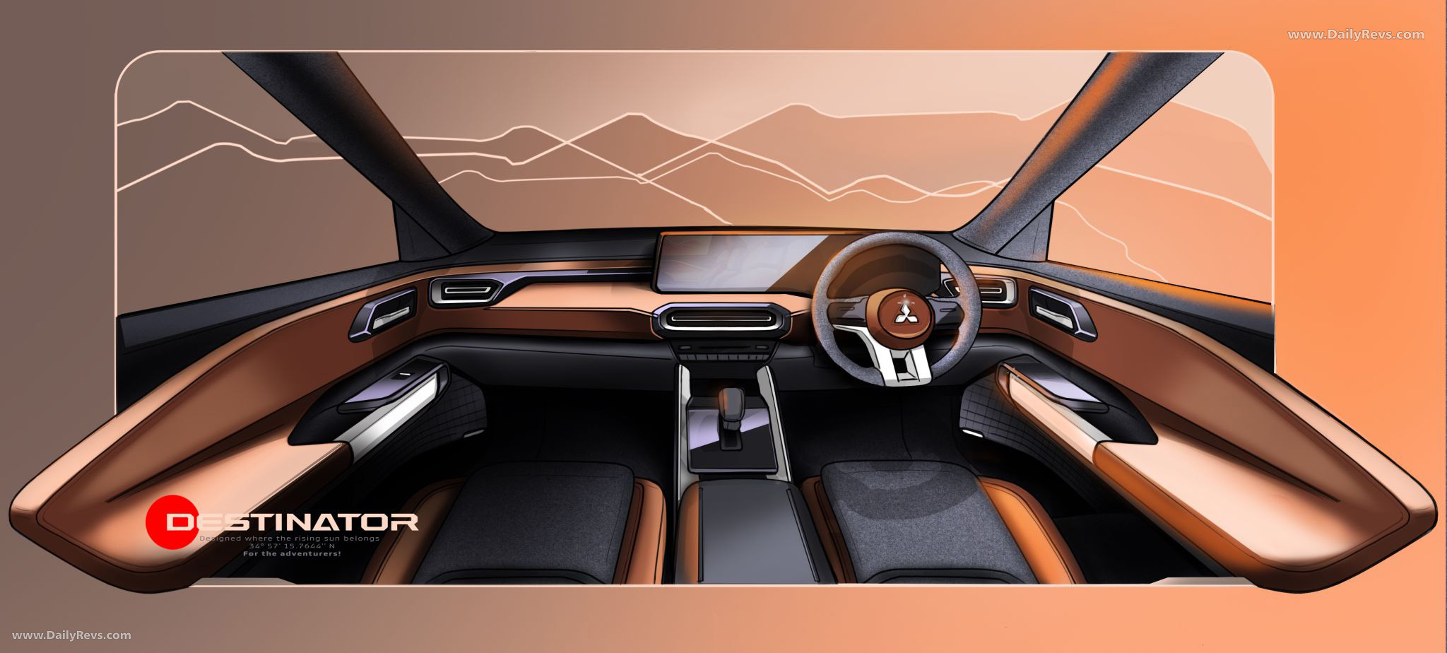 2026 Mitsubishi Destinator Sketches