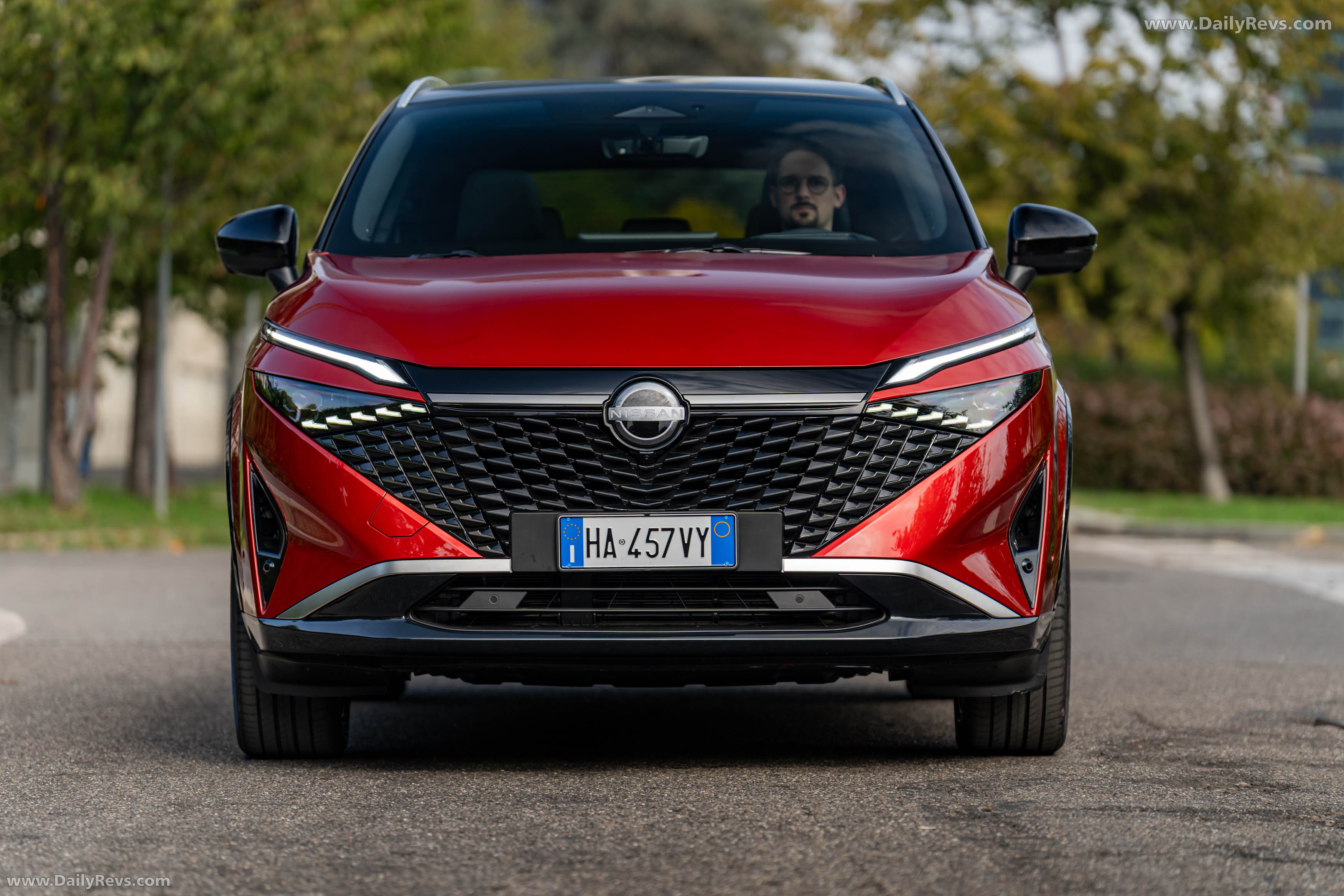 2026 Nissan Qashqai e‐POWER Fuji Sunset Red Front View