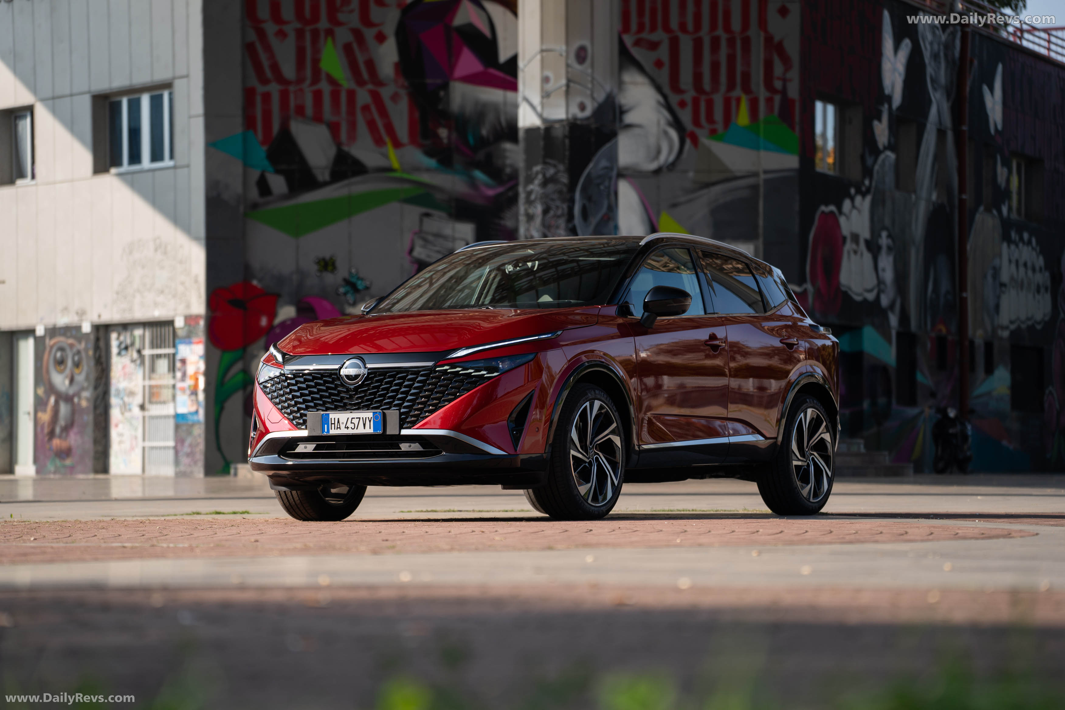2026 Nissan Qashqai e‐POWER Fuji Sunset Red Front View