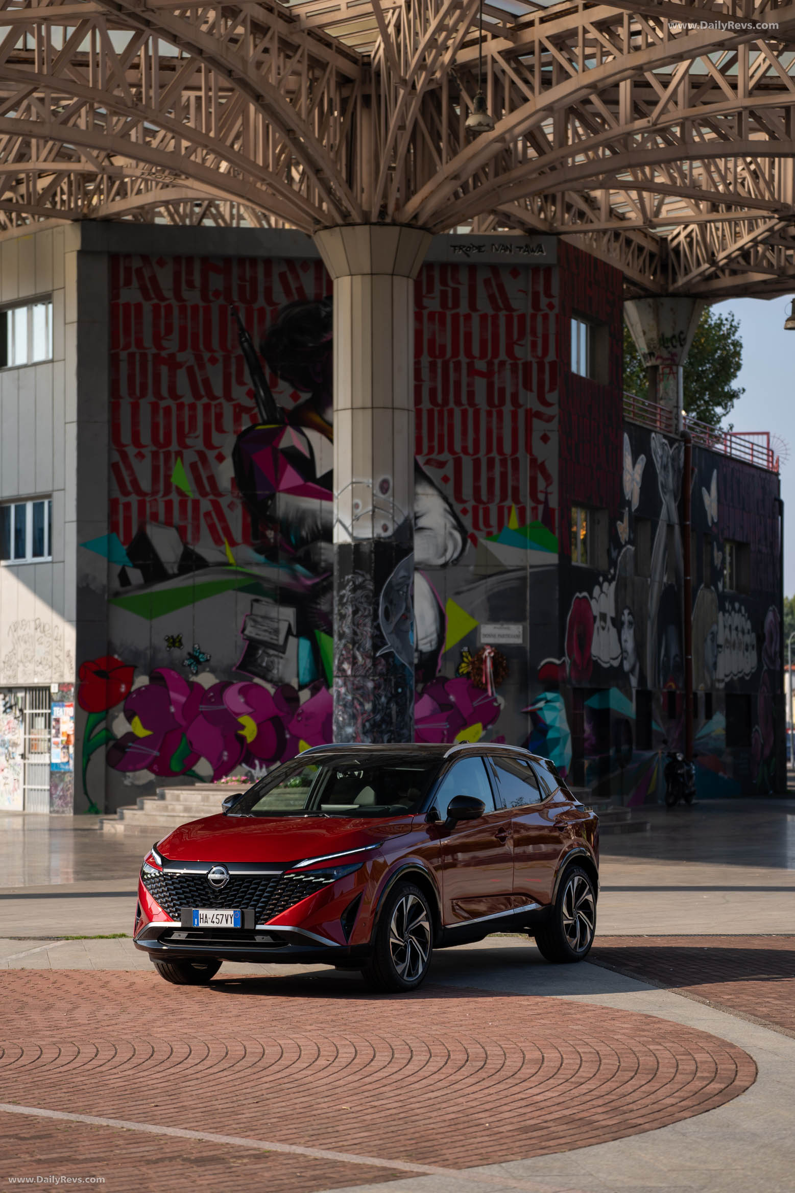 2026 Nissan Qashqai e‐POWER Fuji Sunset Red Front View
