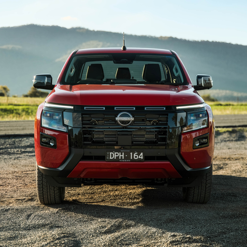 2026 Nissan Navara ST-X Outback Red Front View
