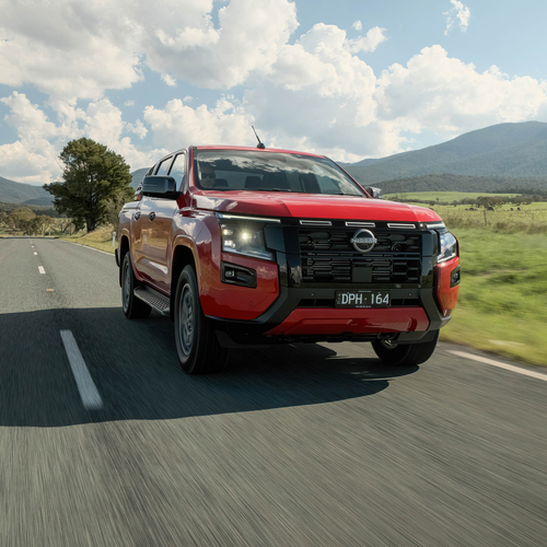 2026 Nissan Navara ST-X Outback Red Front View