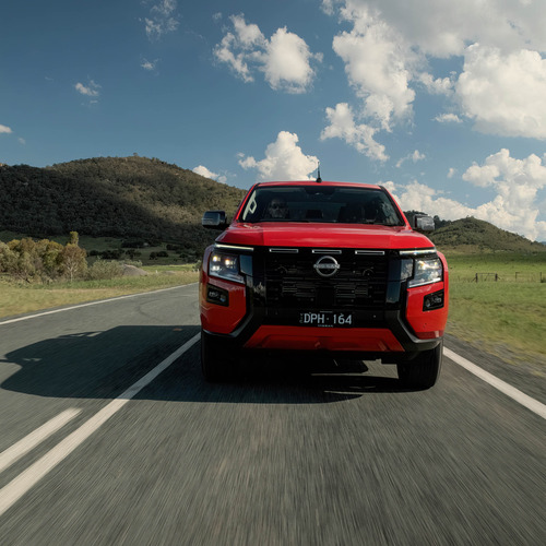 2026 Nissan Navara ST-X Outback Red Front View