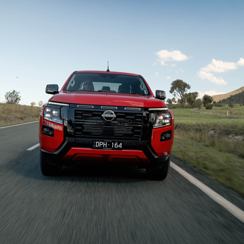 2026 Nissan Navara ST-X Outback Red Front View