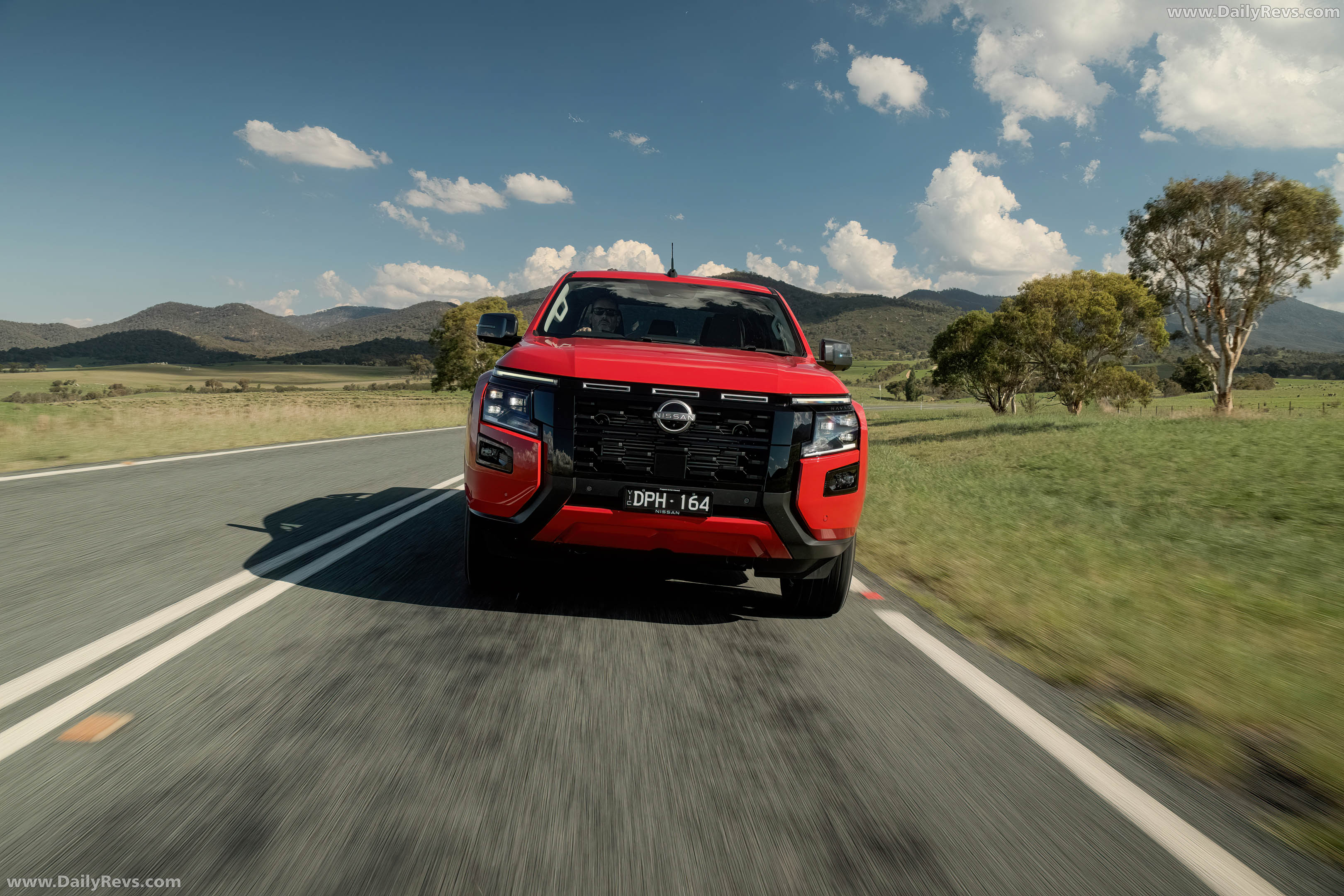 2026 Nissan Navara ST-X Outback Red Front View