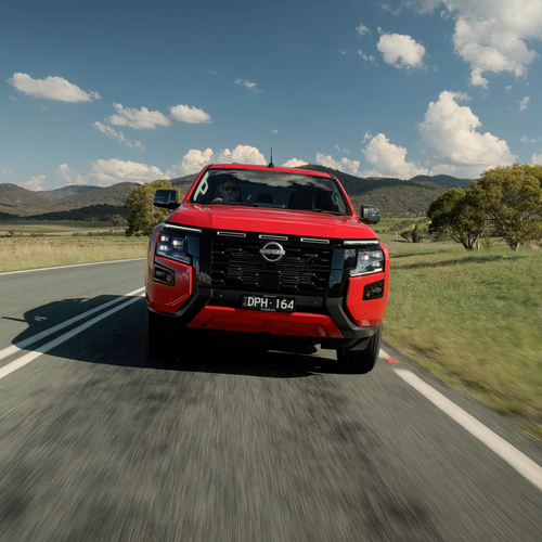 2026 Nissan Navara ST-X Outback Red Front View