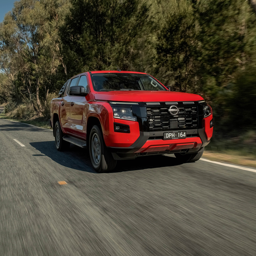 2026 Nissan Navara ST-X Outback Red Front View