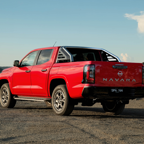 2026 Nissan Navara ST-X Outback Red Rear View