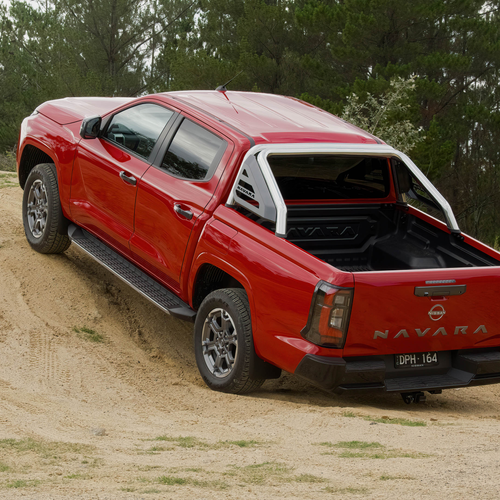 2026 Nissan Navara ST-X Outback Red Rear View