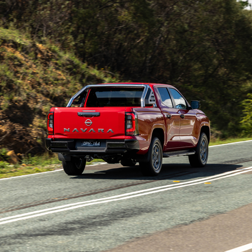 2026 Nissan Navara ST-X Outback Red Rear View