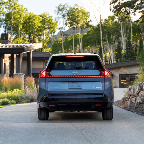 2027 Nissan Rogue Hybrid Platinum Rear View