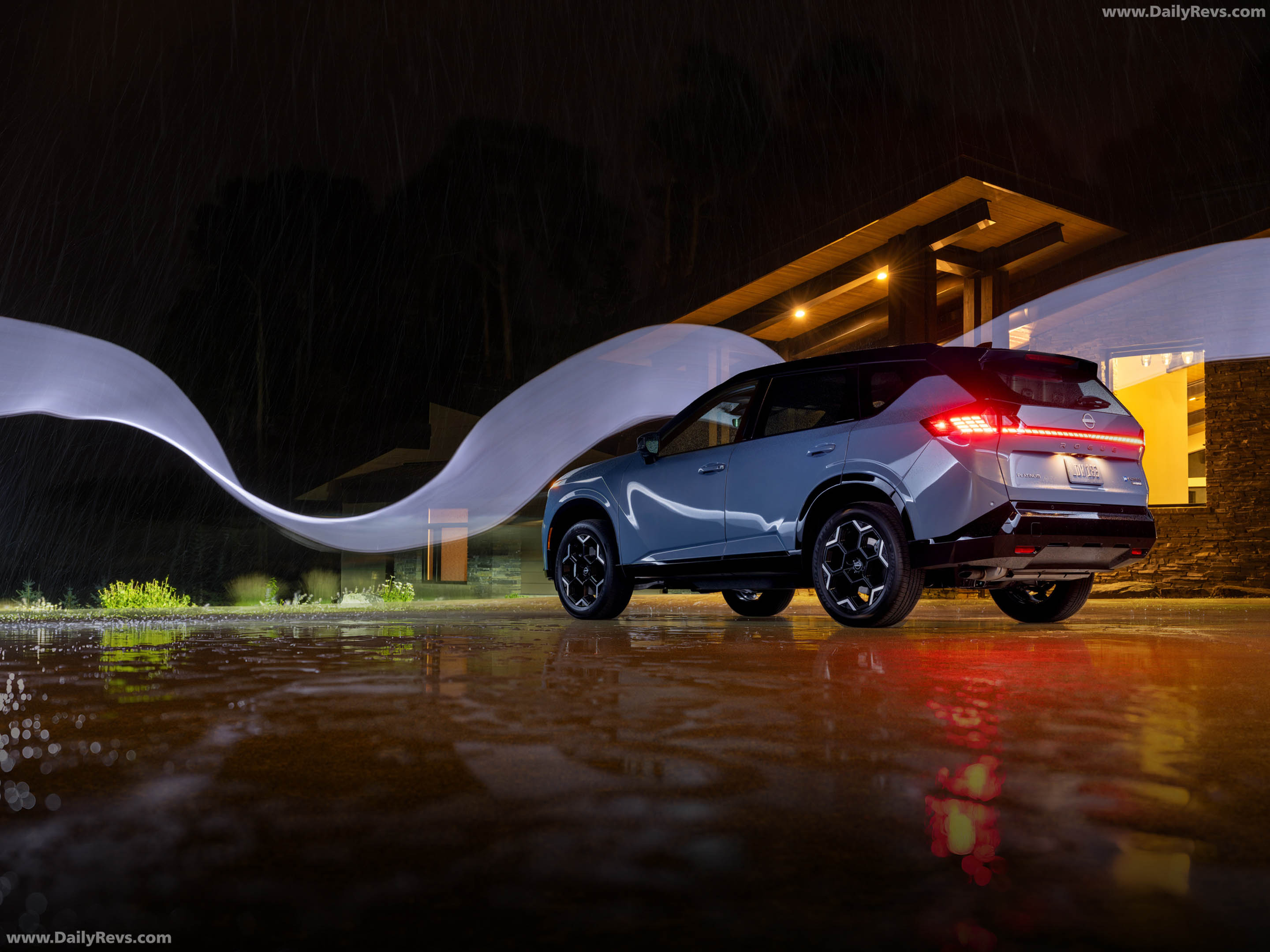 2027 Nissan Rogue Hybrid Platinum Rear View